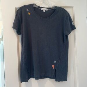 Pj salvage embroidered tshirt